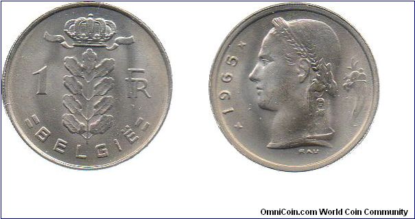 1965 1 Franc - Dutch Legend