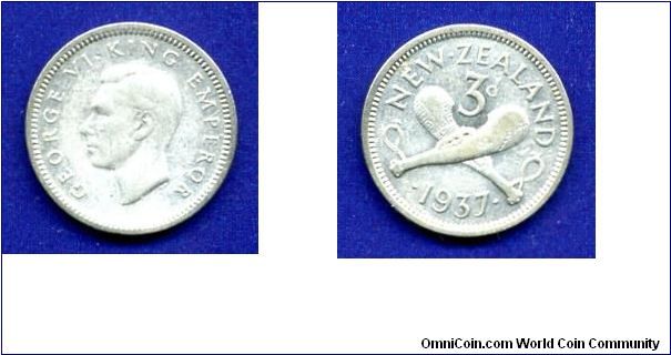 3 pence.
George VI (1936-1952).


Ag500f. 1,41gr.