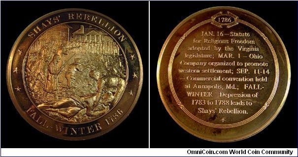 Medal-Shay's Rebellion, Fall-Winter 1786