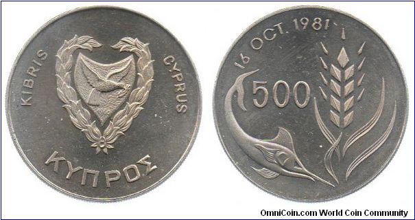 1981 500 mils - swordfish and grain