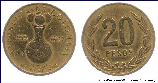 1987 20 Pesos