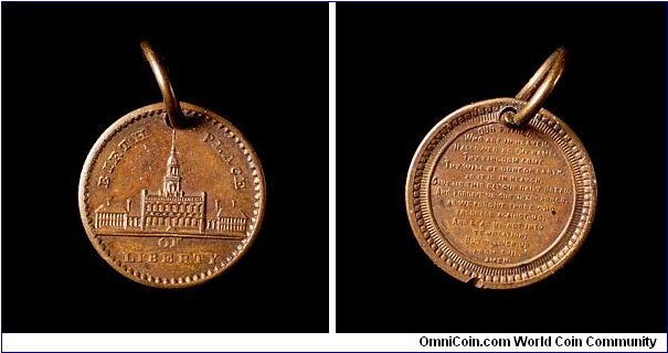 Birth Place of Liberty / Lord's Prayer Medallion