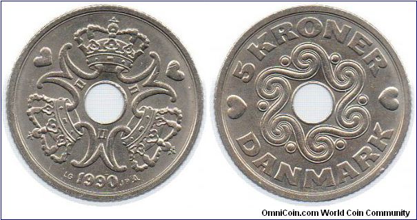 1990 5 Kroner