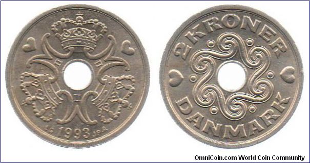 1993 2 Kroner