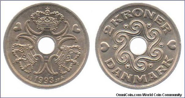 1993 2 Kroner
