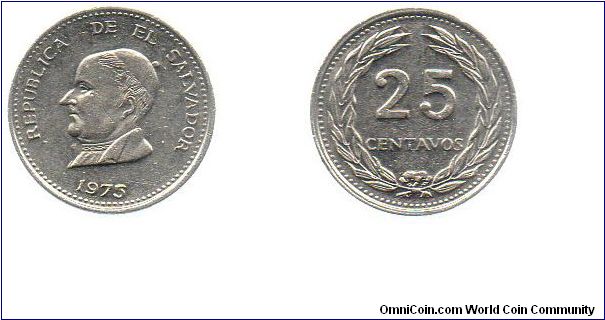 1973 25 centavos