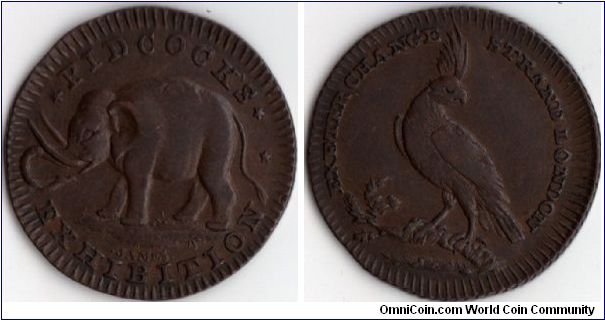 Conder farthing. This one undated but circa 1792-5. Quite hard to find Conder farthings in a collectable condition these days.