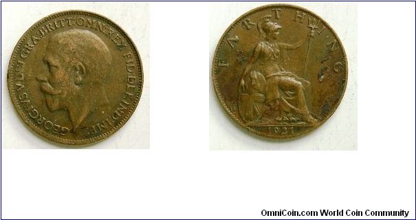 Farthing, 
George V, 
Spink ref: 4059