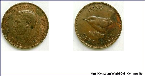 Farthing, 
George VI, 
Spink ref: 4116