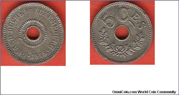5 centimes
WW I issue
zinc