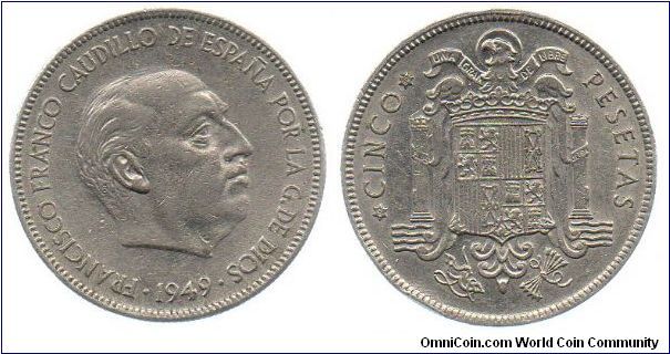 1949 (50) 5 Pesetas