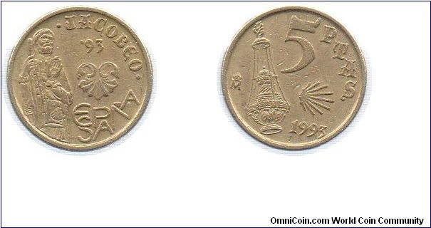 1993 5 Pesetas