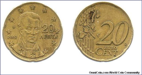 2002 20 Euro cents