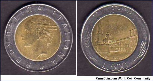 500 Lire__

km# 111__

1982-1995__
 
Bronze Center
__
13
