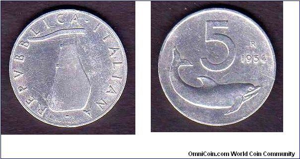 5 Lire

km# 92
==================
1951-1995
==================
24