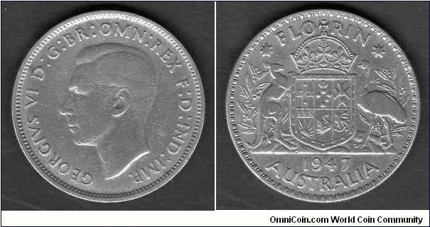 1 Florin

km# 40 a
==================
1946-1947 

.500 silver
==================
26