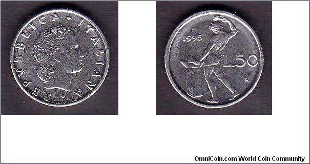 50 Lire

km# 95 a
==================
Small

1990-1995
==================
31