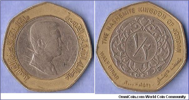 Denominacion: 1/2 Dinar.