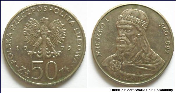 50 zlotych.
Duke Mieszko I
(960-992)