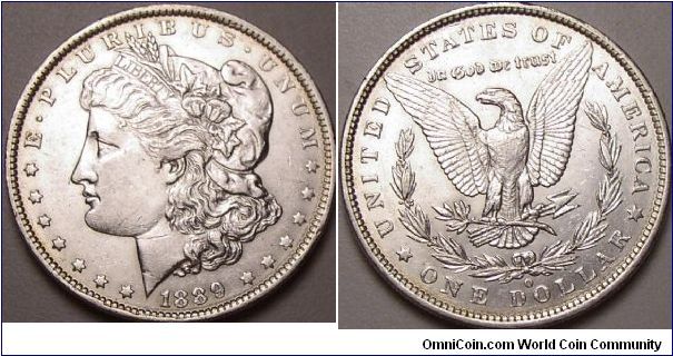 1889 O VAM 11 11 III2 6 - C3a (Wide Date) (181) I-2 R-4
Obverse III2 6 - 89 in date set further right of the rest of the numerals than normal.
Reverse C3a - Mint mark set centered and upright.
