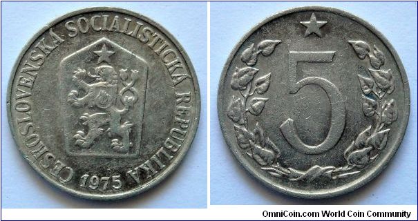 5 haleru.
Czechoslovakia