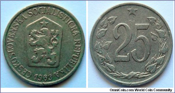 25 haleru.
Czechoslovakia