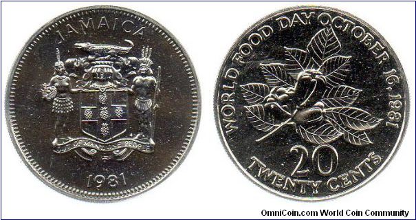 1981 20 cents