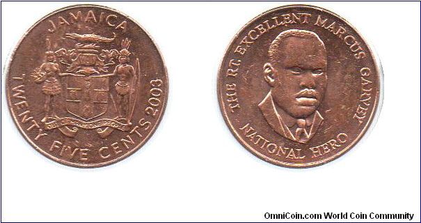 2003 25 cents - Marcus Garvey