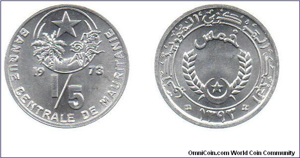1973 1/5 Ouguiya