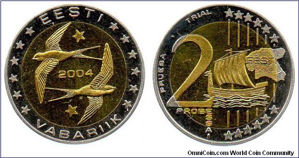 2004 2 Euro pattern