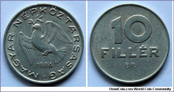 10 filler.
Magyar Nepkoztarsag
(aluminum)