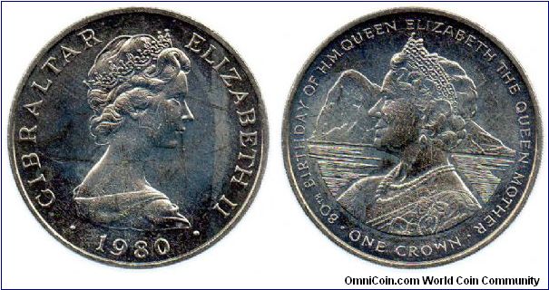 1980 Crown - Queen Mother's 80th Birthday