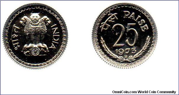 1973 25 Paise - proof