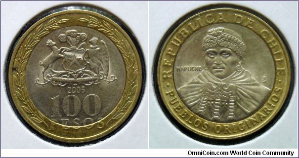 100 pesos.