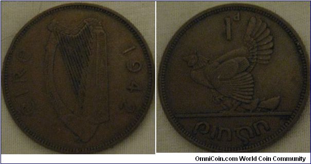 irish 1942 penny