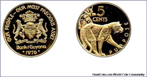 1976 5 cents - Leopard