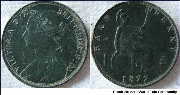 gorgeous condition this, again dug up from the ground however the detail is crisp, as if it was ped before 1880
