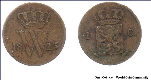 1823 1 cent