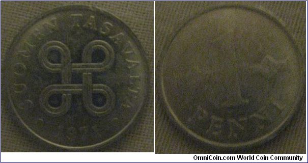 1 penni from finland in gorgeous condition, first year of the alluminium striking, also weakly struck and in a hard to get condition