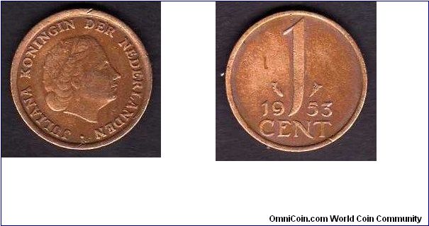 1 Cent

km# 180
==================
1950-1980
==================