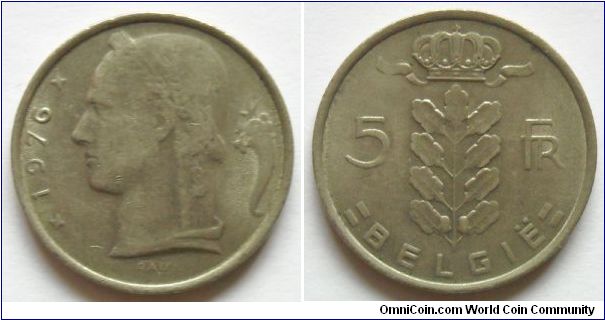 5 francs.
Belgie