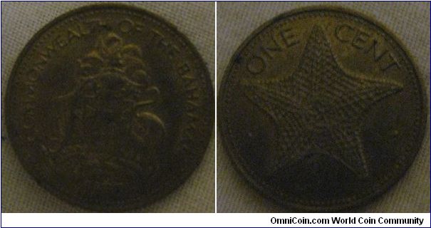 1 cent from the bahamas, good ammount of lustre remains