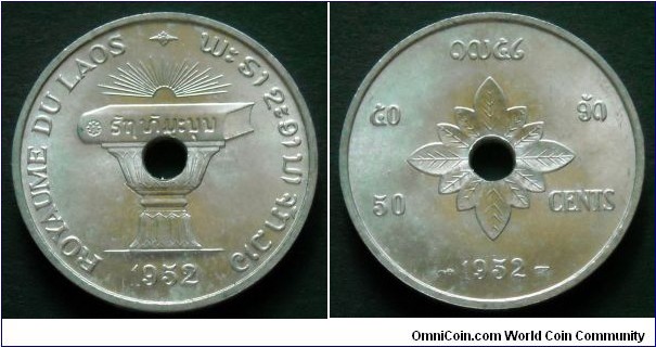 50 cents.
Kingdom of Laos