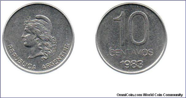 1983 10 centavos
