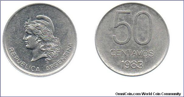 1983 50 centavos
