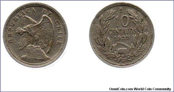 1937 10 centavos