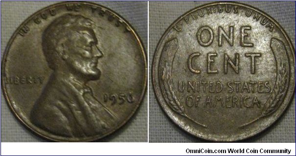 another 1956 cent in similar condition to the other 2