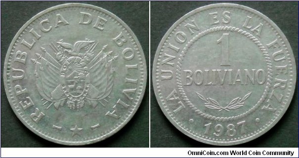 1 boliviano.