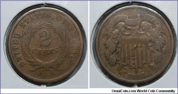 2 cent coin, medallion orientation of reverse dies.