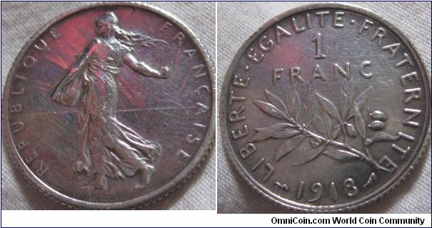 uncirculated? detail is clear, looks cleaned possibly, if not it has toned brightly, this coin is the current jewel in my french collection as the detail is as good as the day it was minted, this design was used in the 1960-euro issues also, except this is silver